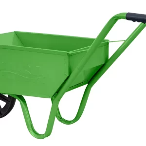 carretilla reforzada 70 litros rueda maciza anti pinchaduras