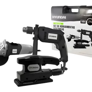 kit taladro amoladora lijadora kit hyundai
