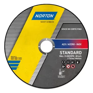 disco de corte norton standard 115 x 1.6 mm corte plano