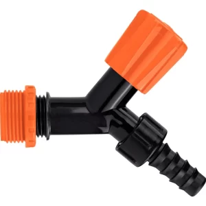 canilla plástica tramontina ppl 1/2" con adaptador 3/4"