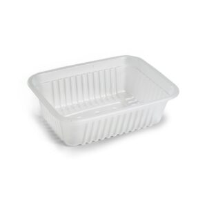 bandeja plastica rectang 102 trans 15x10 x un ind. arg.
