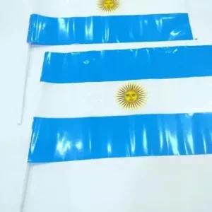 bandera plastica argentina 15x25 x 12u emblemas argentinos