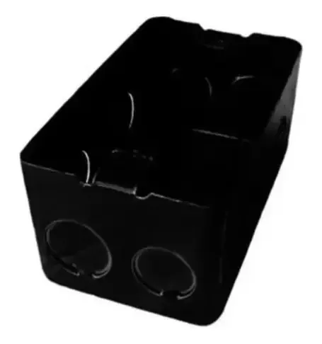caja pvc embutir negra rect 10 x 5 ind. arg. caja pvc embutir negra rect 10 x 5 ind. arg.