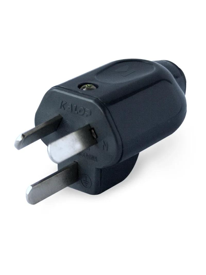 ficha macho heavy duty 10a negra kalop ficha macho heavy duty 10a negra kalop
