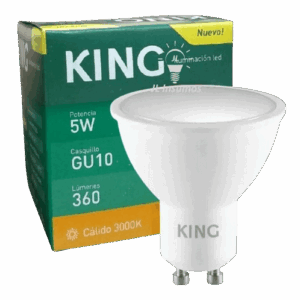 lampara led 6,5w calida king