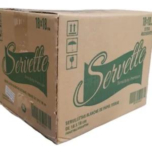 servilletas blancas 18x18 cm x 850u servette