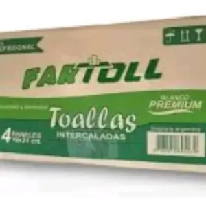 toallas intercaladas 4 paneles 19x24 cm x 100u fartoll