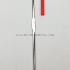 aguja crochet metalica 3,5 mm ind. arg.