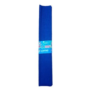 papel crepe azul x unidad luma